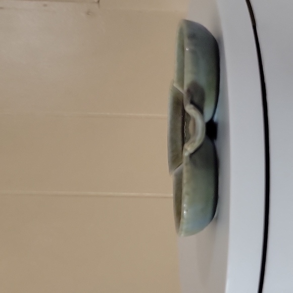 Irish Porcelain Green Leaf Miniature Dish - Picture 3 of 6